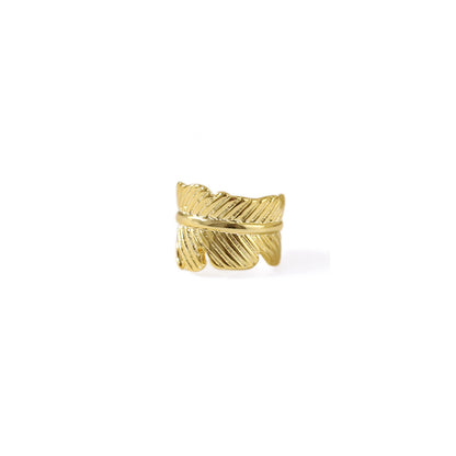 Quinn dainty gold leaf cuff earring