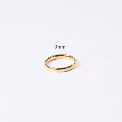 Brielle 18k gold vermeil minimalist gold ring band