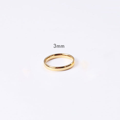 Brielle 18k gold vermeil minimalist gold ring band