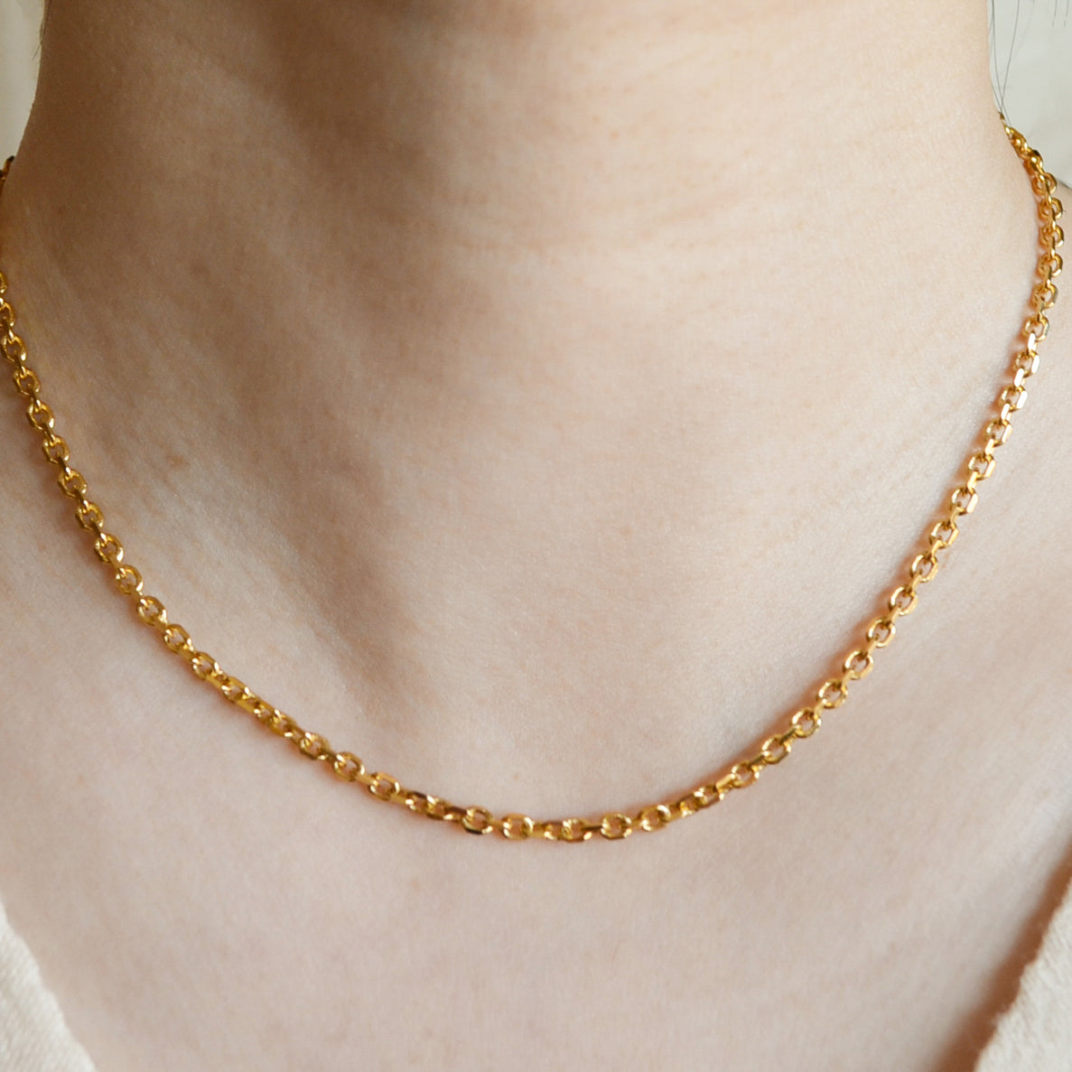 Scarlett dainty rolo chain link necklace