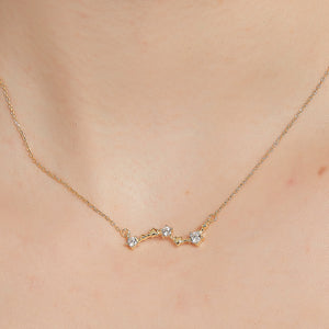 Evageline 18k gold vermeil northern star big dipper charm necklace