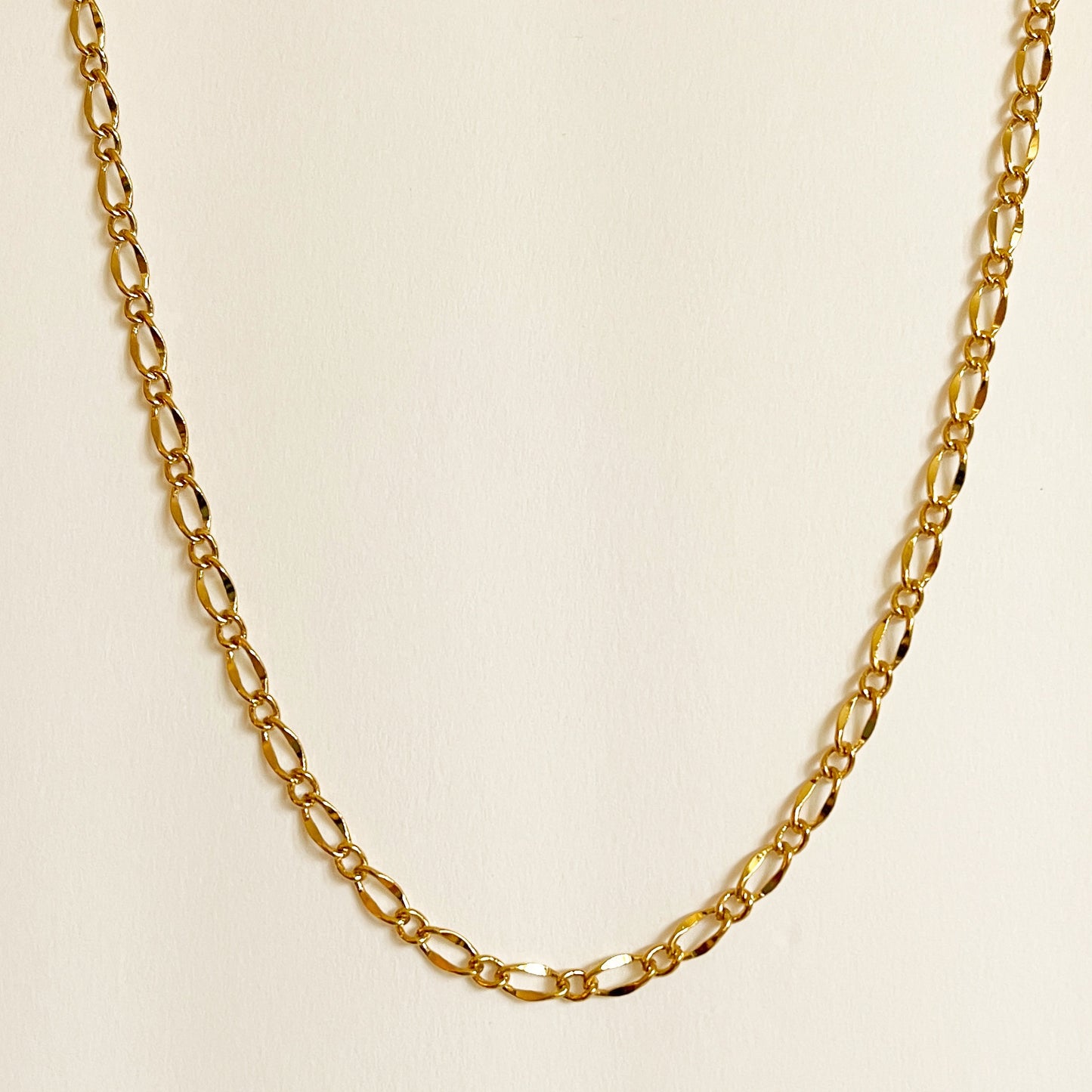 Caroline gold rolo chain link necklace