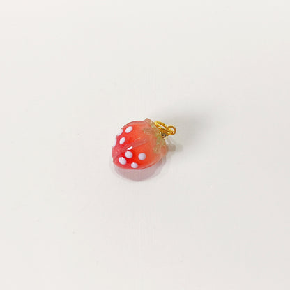 C018 cute red strawberry charm