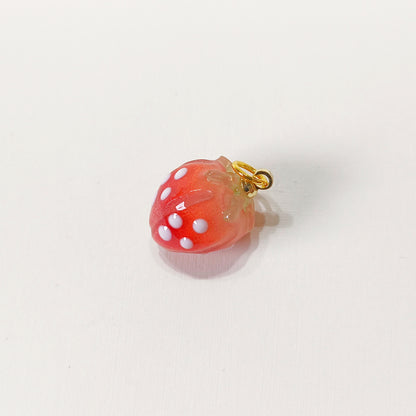 C018 cute red strawberry charm