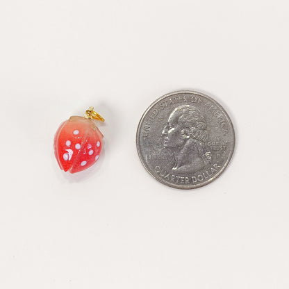 C018 cute red strawberry charm