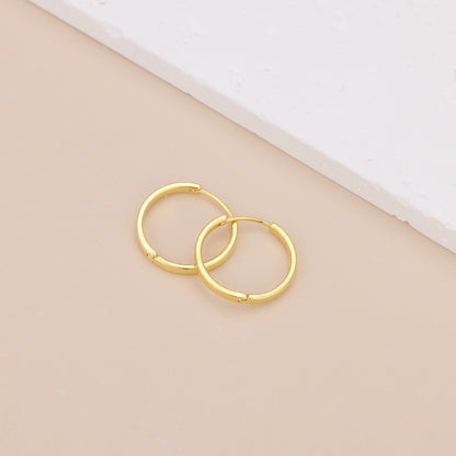 E133 gold flat rim hoops