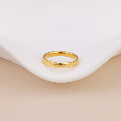 Brielle 18k gold vermeil minimalist gold ring band