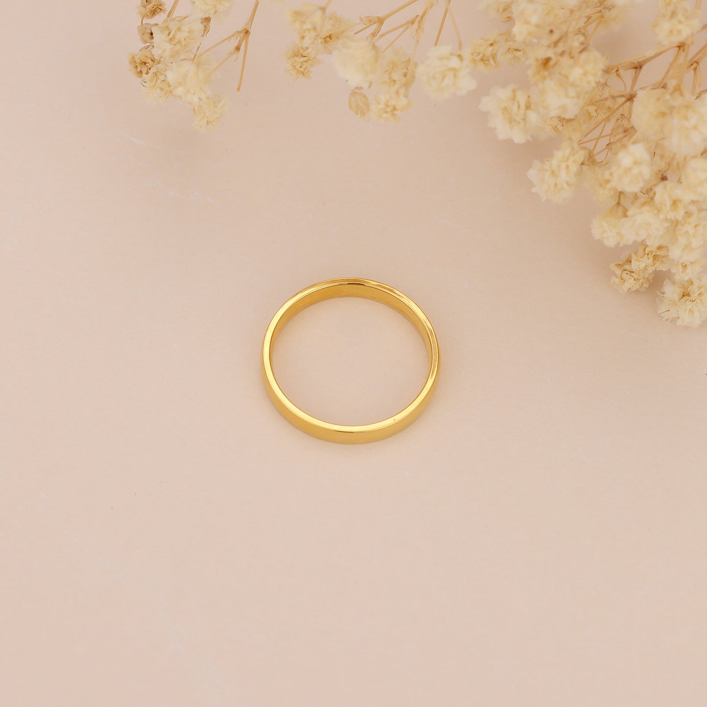 Brielle 18k gold vermeil minimalist gold ring band