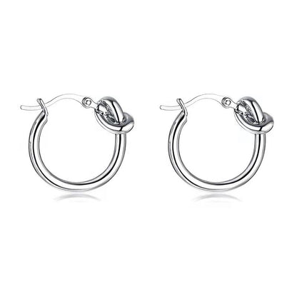 Molly love knot hoop earring