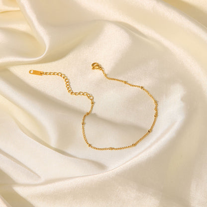 Angelina gold dainty satellite chain bracelet