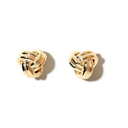 E171 dainty love knot stud earrings