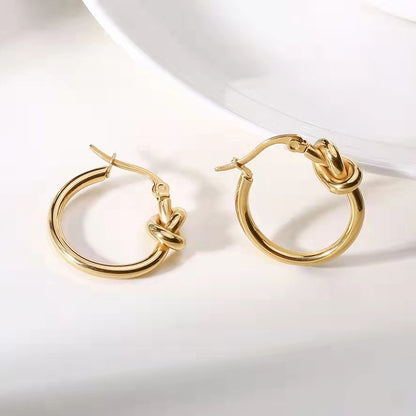 Molly love knot hoop earring