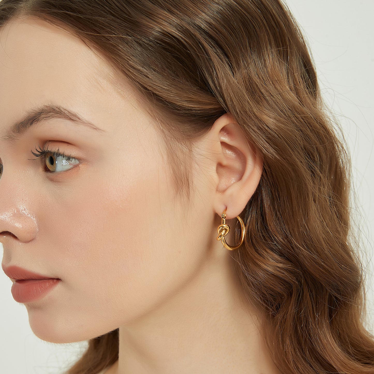 Molly love knot hoop earring