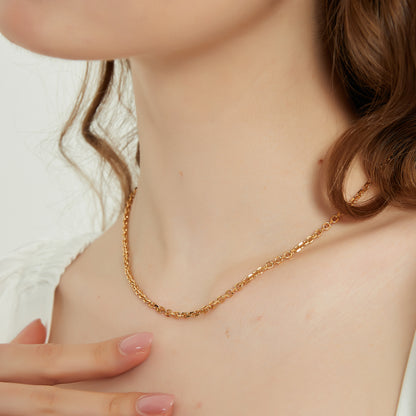 Scarlett dainty rolo chain link necklace