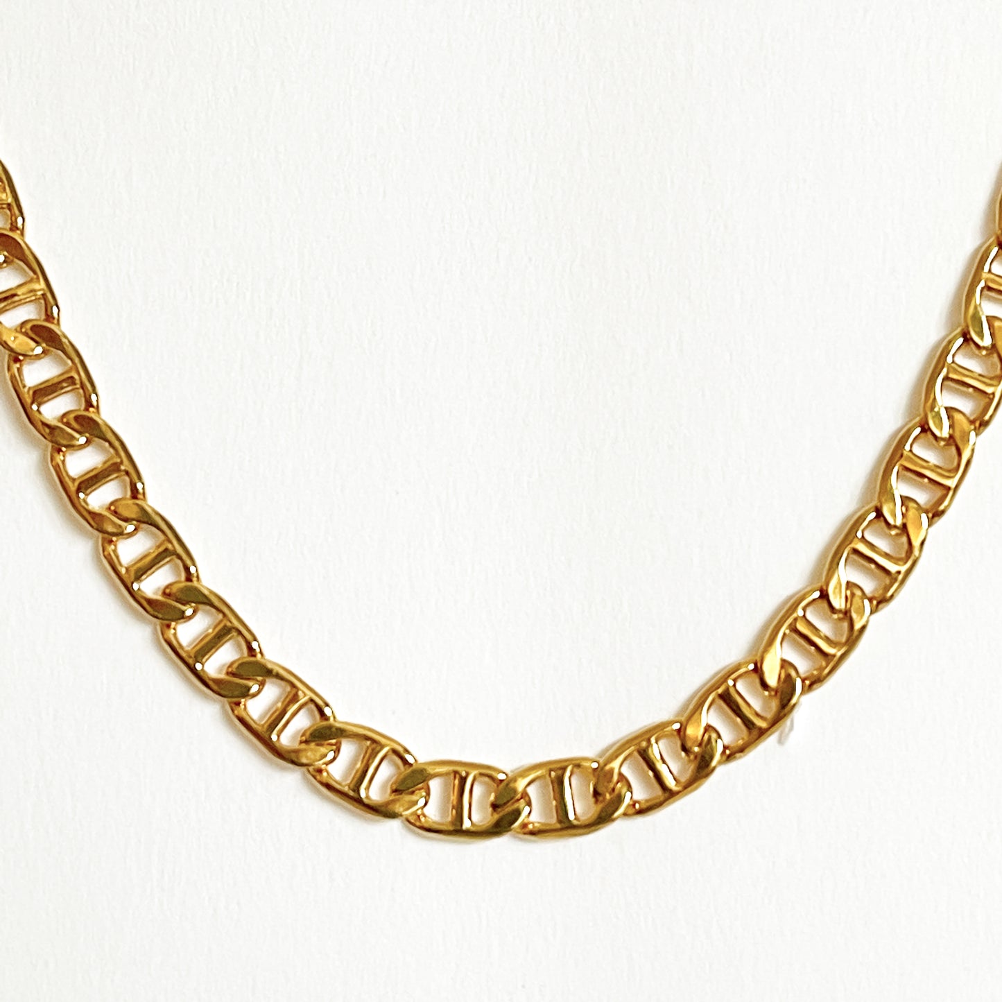 Chloe gold chain necklace, flat necklace, gold necklace