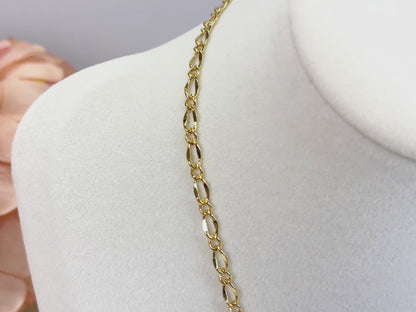 Caroline gold rolo chain link necklace